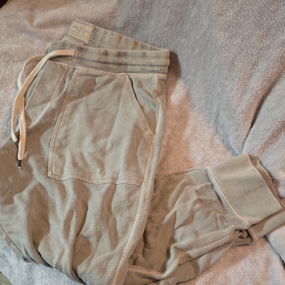 American Eagle Outfitters Tan Joggers